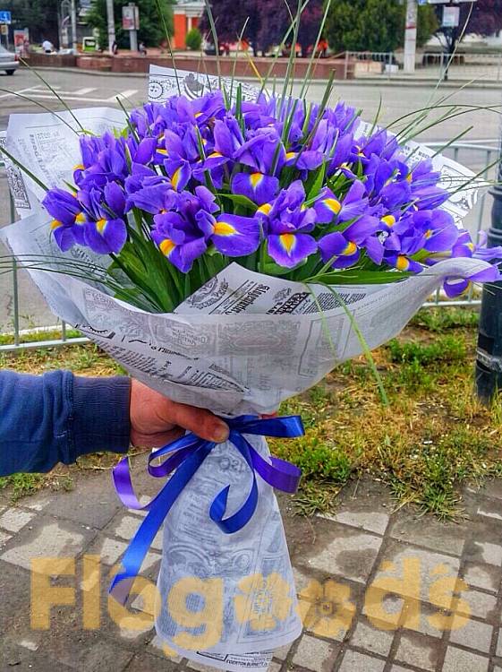 Букет «101 ирис» за 31 668 руб.